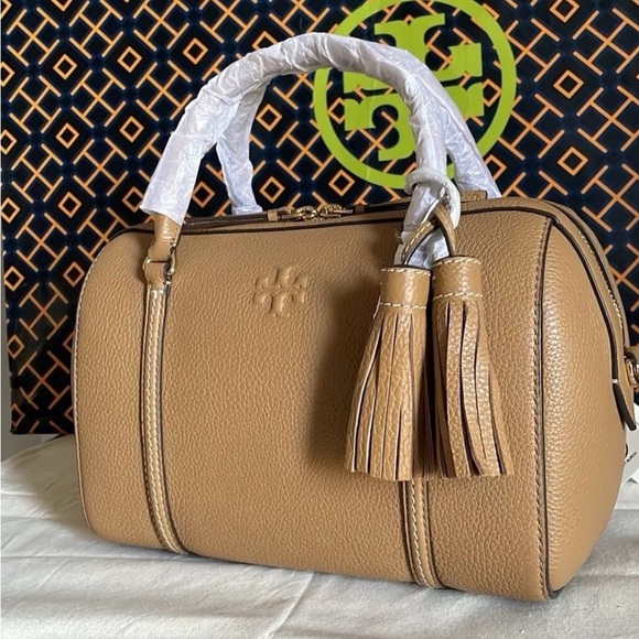 Tory Burch Handbags - Authentic tory burch thea small satchel crossbody bag. brown 141955